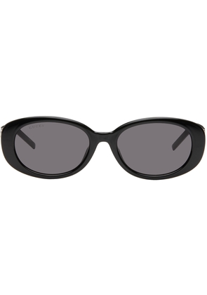 Gucci Black G String Round Oval Sunglasses