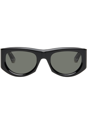 Gucci Black Rectangular-Frame Sunglasses