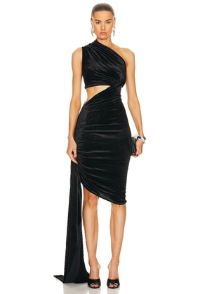 RICK OWENS LILIES Ophelia Mini Dress in Black - Black. Size 38 (also in ).