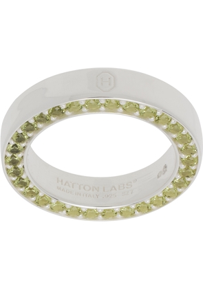 Hatton Labs Silver & Green Classic Infinity Ring