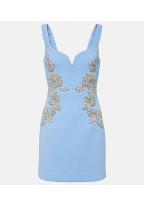Rebecca Vallance Juliana embellished crepe minidress