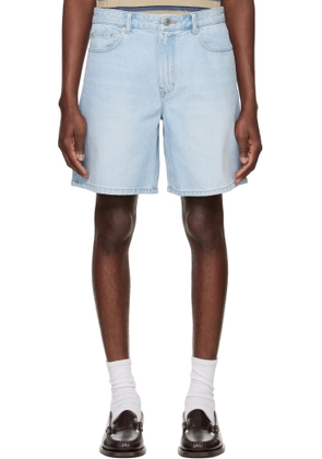 System Blue Bermuda Denim Shorts