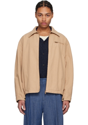 LE17SEPTEMBRE Tan Over Dyeing Denim Jacket