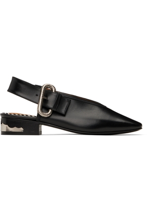 Toga Pulla SSENSE Exclusive Black Leather Flats