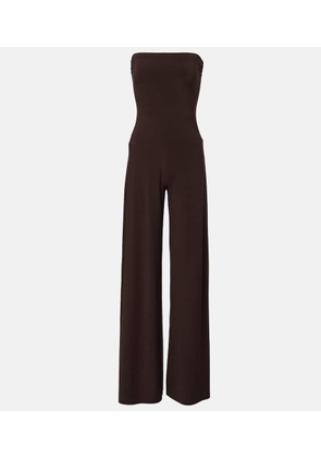 Norma Kamali Strapless jersey jumpsuit