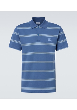 Burberry EKD striped cotton pique polo shirt