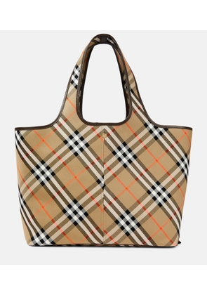 Burberry Burberry Check Medium canvas tote bag