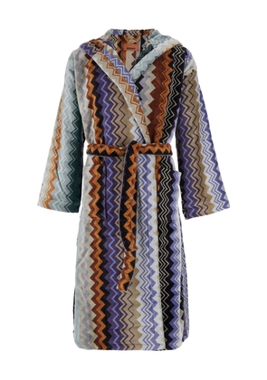 Missoni giacomo Multicolor Bathrobe With Zig Zag Motif In Cotton