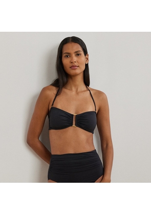 High-Waisted Shirred Bikini Bottom