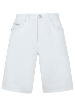 Moschino White Cotton Bermuda Shorts