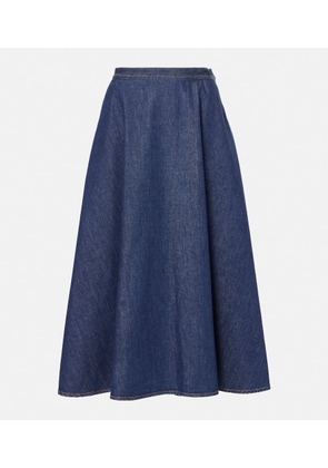 Gucci Denim midi skirt