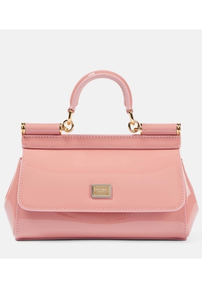 Dolce&Gabbana Sicily Small patent leather tote bag
