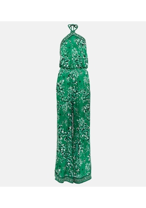 Poupette St Barth Isabelle printed halterneck jumpsuit