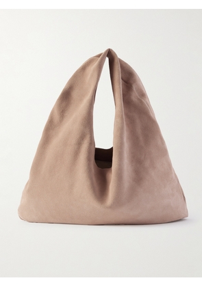 The Row - Bindle Small Suede Shoulder Bag - Neutrals - One size