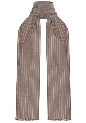 The Row Guel Scarf in Brown Melange - Brown. Size all.