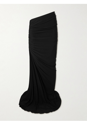 Alaïa - Draped Stretch-knit Maxi Skirt - Black - FR 34,FR 36,FR 38,FR 40,FR 42,FR 44