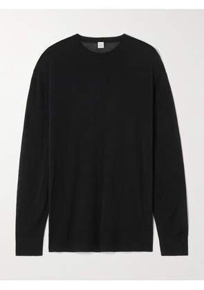 TOTEME - Lyocell-blend T-shirt - Black - x small,small,medium,large,x large