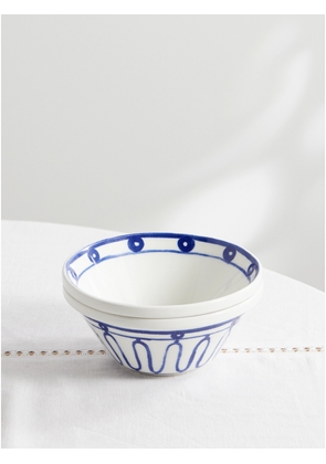 Themis Z - Kyma Painted Porcelain Bowl - Blue - One size