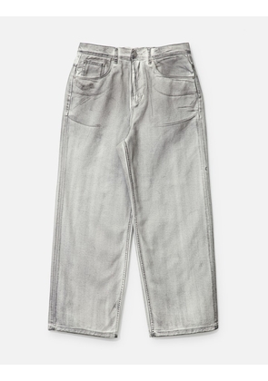 Dirty Washed Wide Denim Pants