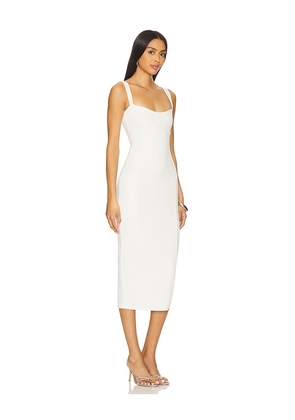 Good American Sculpting Crystal Sweetheart Midi Dress in White. Size M. Also in L, S, XL/1X, XS, XXL/2X.