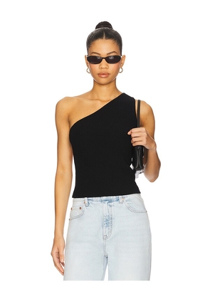 Free People x REVOLVE Jayne One Shoulder Top In Black in Black. Size L. Also in M, XS.
