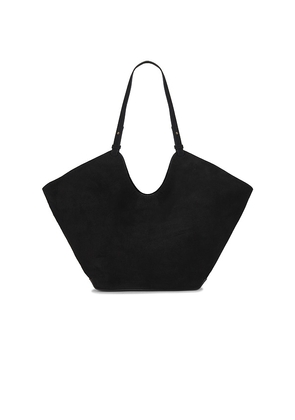 Flattered Dahlia Tote Bag in Black.