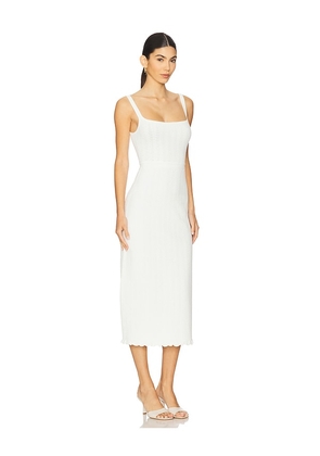 L'Academie by Marianna Eryn Midi Dress in Ivory. Size L. Also in M, S, XL.