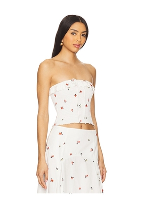 Solid & Striped The Nikki Top in White. Size L. Also in S, XL, XS.