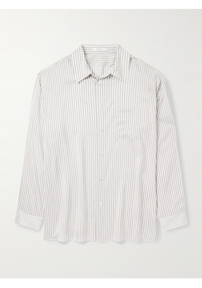 The Row - Feme Striped Silk Shirt - Men - White - S