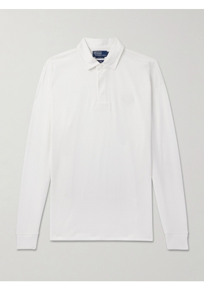 Polo Ralph Lauren - Wimbledon Logo-Embroidered Cotton-Jersey Polo Shirt - Men - White - S