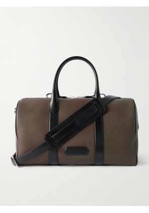 TOM FORD - Full-Grain Leather Duffle Bag - Men - Brown