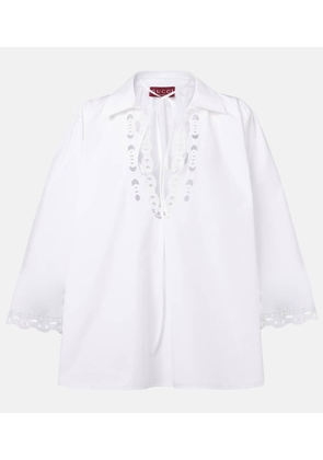 Gucci Marina Chain cotton poplin blouse