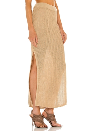 Camila Coelho Cleo Skirt in Beige. Size M. Also in L.