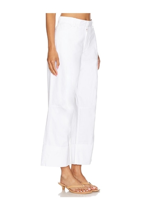 FAITHFULL THE BRAND Cassis Pant in White. Size L. Also in S, XL.