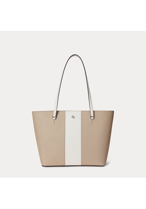 Striped Leather Medium Karly Tote Bag