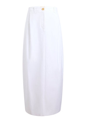 Khaite Lucian Cotton Poplin Maxi Skirt - Moda Operandi