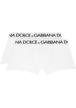 Dolce & Gabbana Two-Pack White Cotton Jersey Boxers