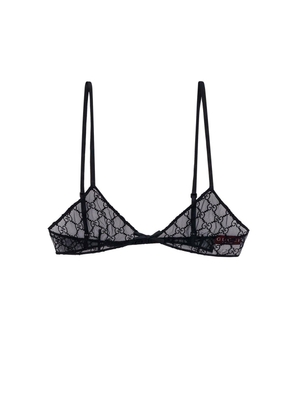 Gucci Gg Motif Lace Bra