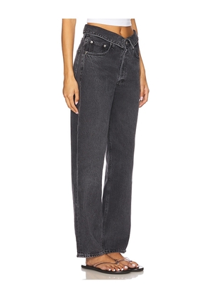 AGOLDE Echo Taper Jeans in Black. Size 24. Also in 25, 26, 27, 28, 29, 30, 33.