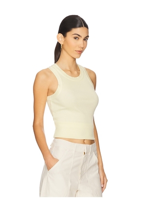 Citizens of Humanity Isabel Rib Tank Top in Yellow. Size L. Also in M, XL, XS.