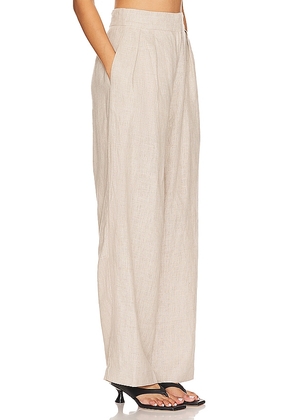 FAITHFULL THE BRAND Duomo Pant in Beige. Size L. Also in M, S, XL, XS.