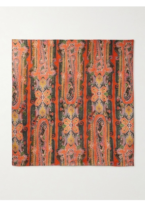 Isabel Marant - Sirina Printed Silk-voile Scarf - Orange - One size