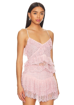 LoveShackFancy Saturn Top in Pink. Size XL. Also in XXL.