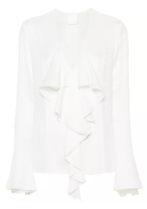 Givenchy 4G-jacquard silk blouse - White