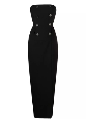 Alexander McQueen wool maxi dress - Black