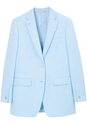 Burberry single-breasted wool blazer - Blue