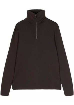 Cruciani roll-neck wool jumper - Brown