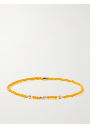 Luis Morais - 14-Karat Gold Beaded Bracelet - Men - Yellow
