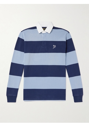 Polo Ralph Lauren - Logo-Embroidered Striped Cotton-Jersey Rugby Shirt - Men - Blue - XS