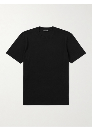 TOM FORD - Lyocell and Cotton-Blend Jersey T-Shirt - Men - Black - IT 44